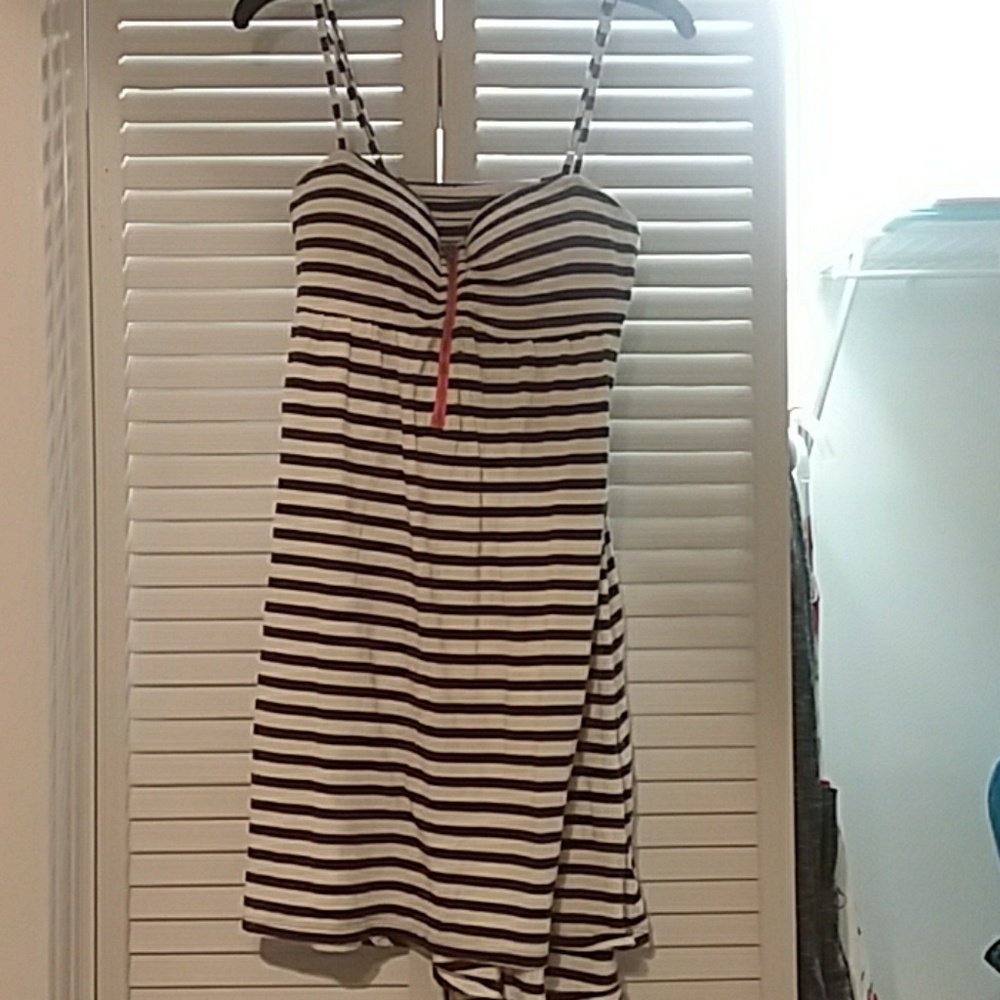 Striped zip dress